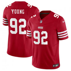 Men's San Francisco 49ers #92 Chase Young Red 2023 F.U.S.E. Stitched Football Jersey 
