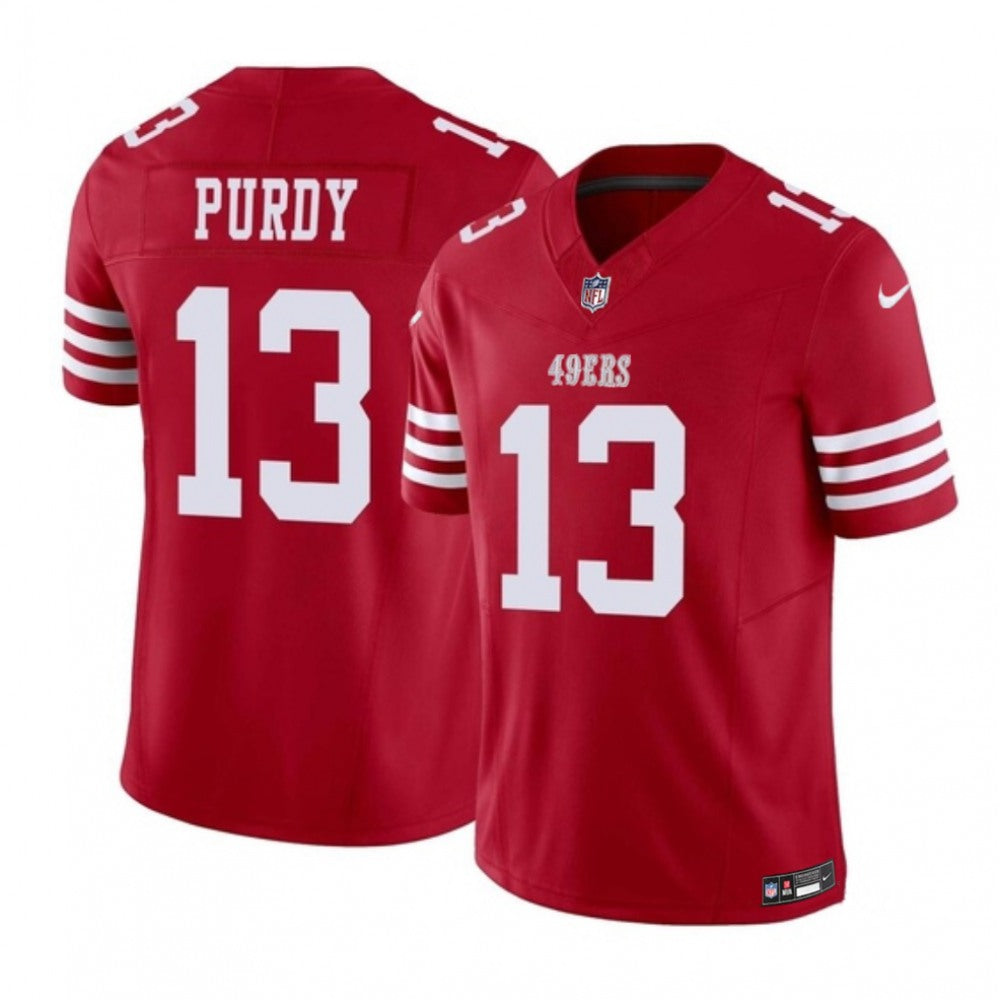 Men's San Francisco 49ers #13 Brock Purdy Red 2023 F.U.S.E. Vapor Untouchable Limited Stitched Football Jersey 