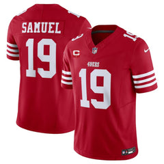 Men's San Francisco 49ers #19 Deebo Samuel Red 2023 F.U.S.E. With 1-Star C Patch Vapor Untouchable Limited Stitched Football Jersey 