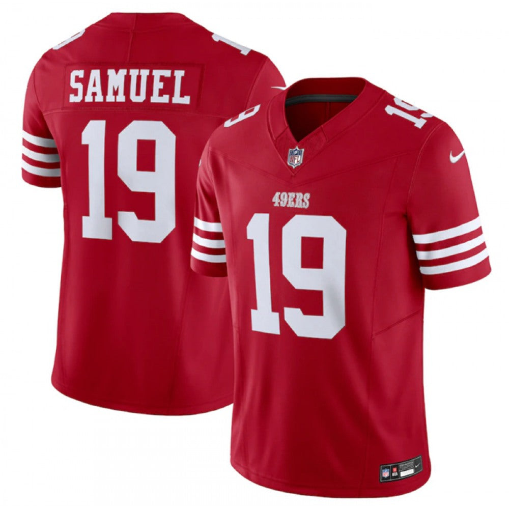 Men's San Francisco 49ers #19 Deebo Samuel Red 2023 F.U.S.E. Vapor Untouchable Limited Stitched Football Jersey 