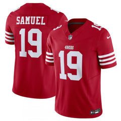 Men's San Francisco 49ers #19 Deebo Samuel Red 2023 F.U.S.E. Vapor Untouchable Limited Stitched Football Jersey 