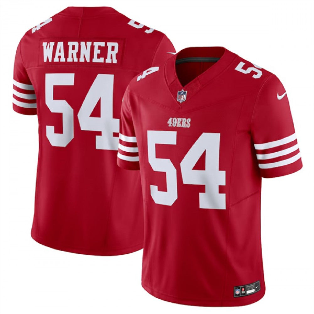 Men's San Francisco 49ers #54 Fred Warner Red 2023 F.U.S.E. Vapor Untouchable Limited Stitched Football Jersey 
