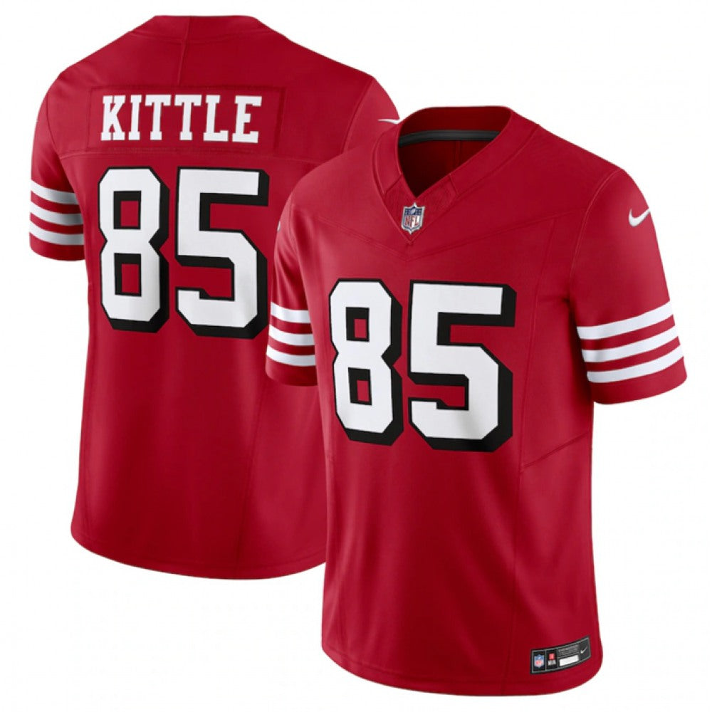 Men's San Francisco 49ers #85 George Kittle New Red 2023 F.U.S.E. Vapor Untouchable Limited Stitched Football Jersey 