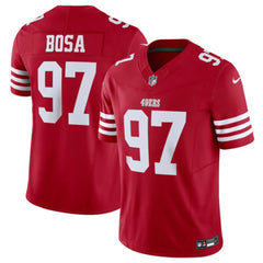 Men's San Francisco 49ers #97 Nick Bosa Red 2023 F.U.S.E. Vapor Untouchable Limited Stitched Football Jersey 