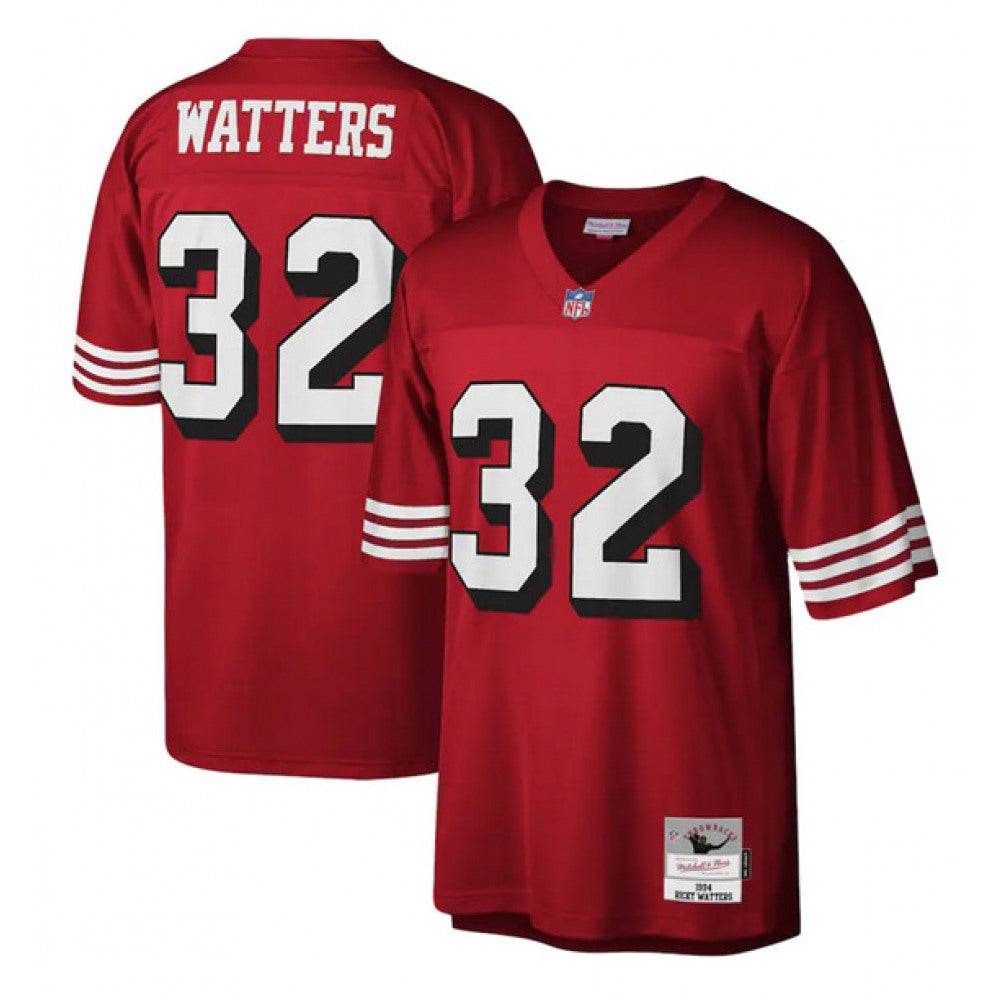 Men's San Francisco 49ers #32 Ricky WattersRed Stitched NFL Jersey 