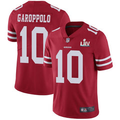 Men's San Francisco 49ers #10 Jimmy Garoppolo Red Super Bowl LIV Vaper Untouchable Limited Stitched NFL Jersey 