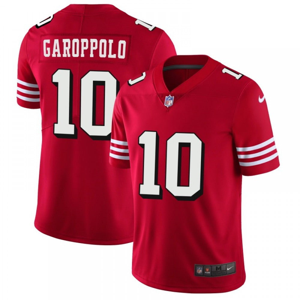 Men's NFL San Francisco 49ers #10 Jimmy Garoppolo Red 2018 Rush Vapor Untouchable Limited Stitched NFL Jersey 