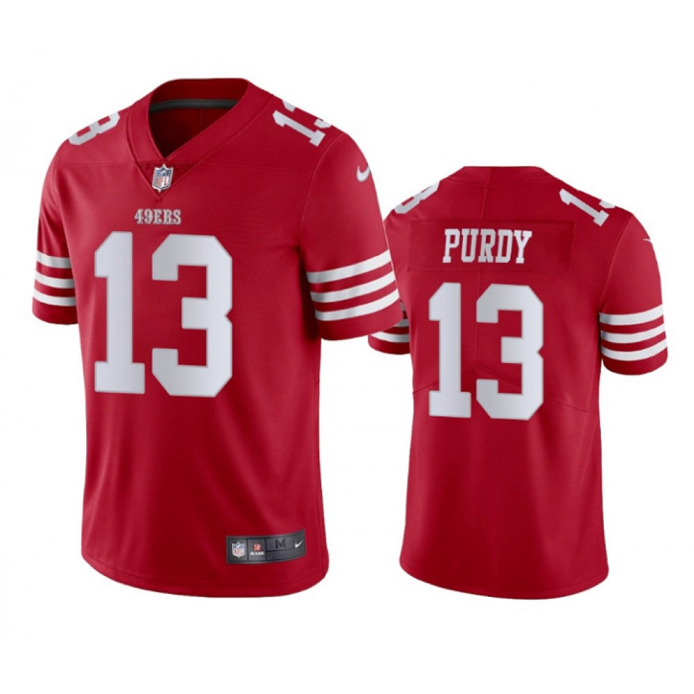 Men's San Francisco 49ers #13 Brock Purdy Red Vapor Untouchable Limited Stitched Football Jersey 