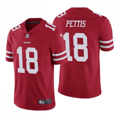 Men's San Francisco 49ers #18 Dante Pettis Red Vapor Untouchable Limited Stitched NFL Jersey 