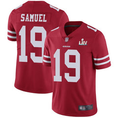 Men's San Francisco 49ers #19 Deebo Samuel Red Super Bowl LIV Vaper Untouchable Limited Stitched NFL Jersey 