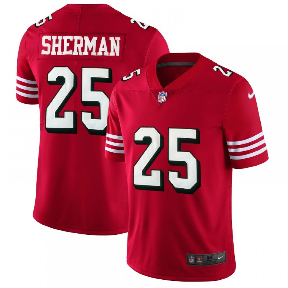 Men's NFL San Francisco 49ers #25 Richard Sherman Red 2018 Rush Vapor Untouchable Limited Stitched NFL Jersey 