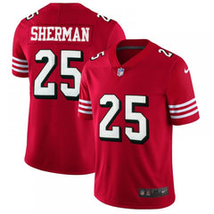 Men's NFL San Francisco 49ers #25 Richard Sherman Red 2018 Rush Vapor Untouchable Limited Stitched NFL Jersey 