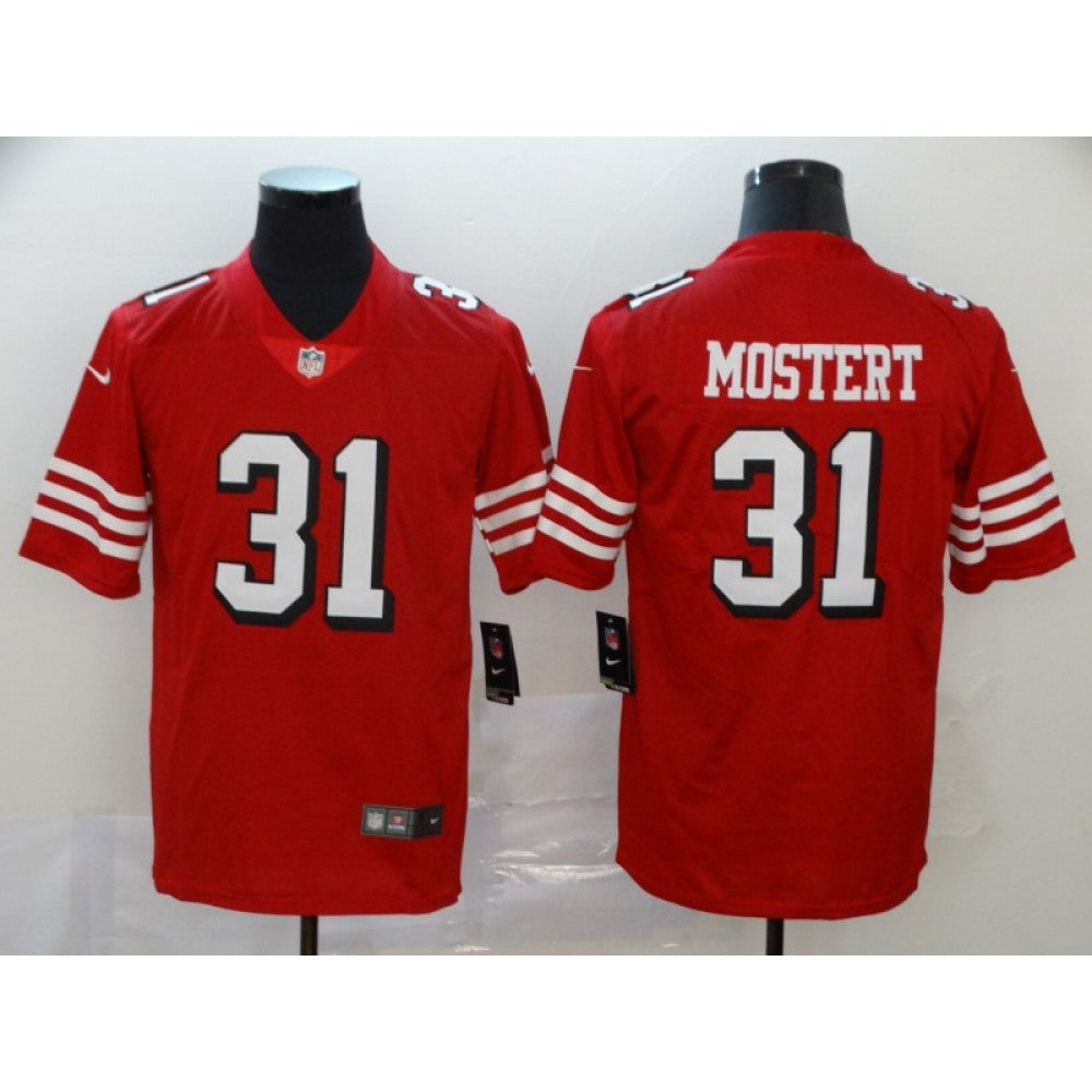 Men's San Francisco 49ers #31 Raheem Mostert New Red Vapor Untouchable Limited Stitched NFL Jersey 