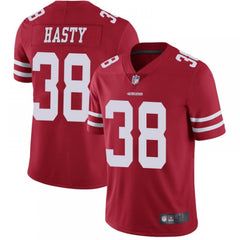Men's San Francisco 49ers #38 JaMycal Hasty Red Vapor Untouchable Limited Stitched Jersey 