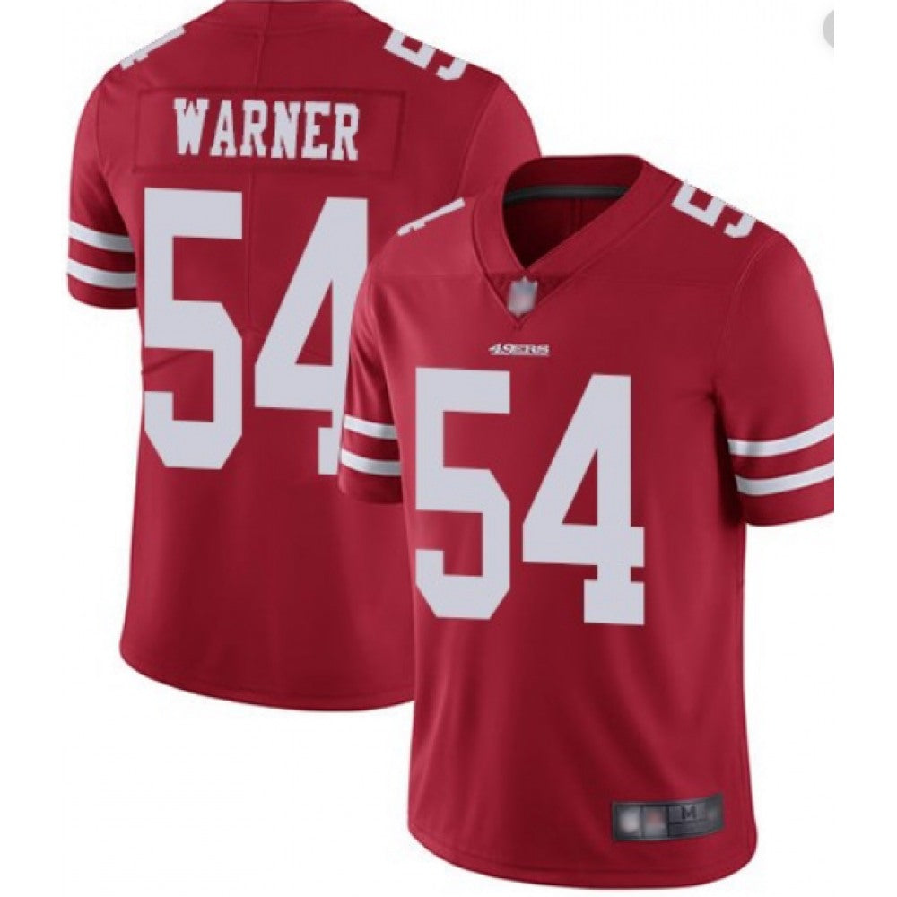 Men's San Francisco 49ers #54 Fred Warner Red Vapor Untouchable Limited Stitched NFL Jersey 