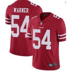 Men's San Francisco 49ers #54 Fred Warner Red Vapor Untouchable Limited Stitched NFL Jersey 