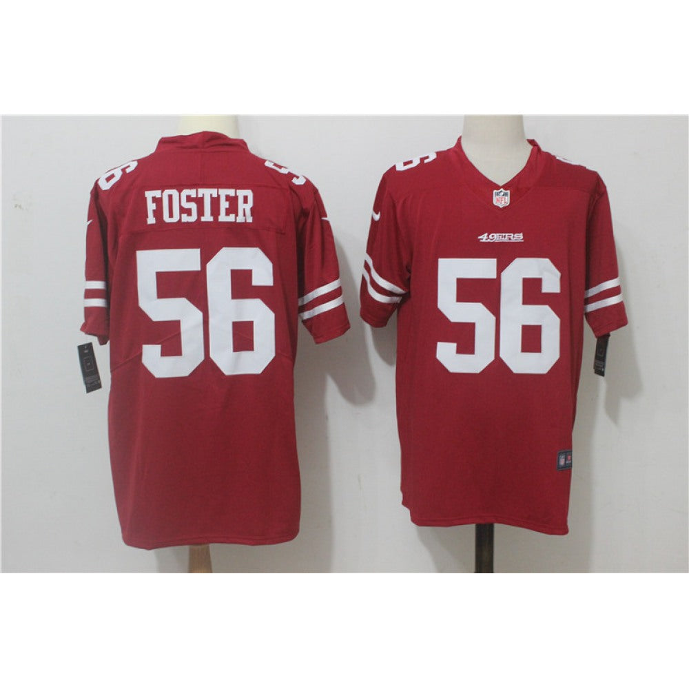 Men's San Francisco 49ers #56 Reuben Foster Red Team Color Stitched NFL Vapor Untouchable Limited Jersey 