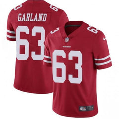 Men's San Francisco 49ers #63 Ben Garland Red Vapor Untouchable Limited Stitched NFL Jersey 