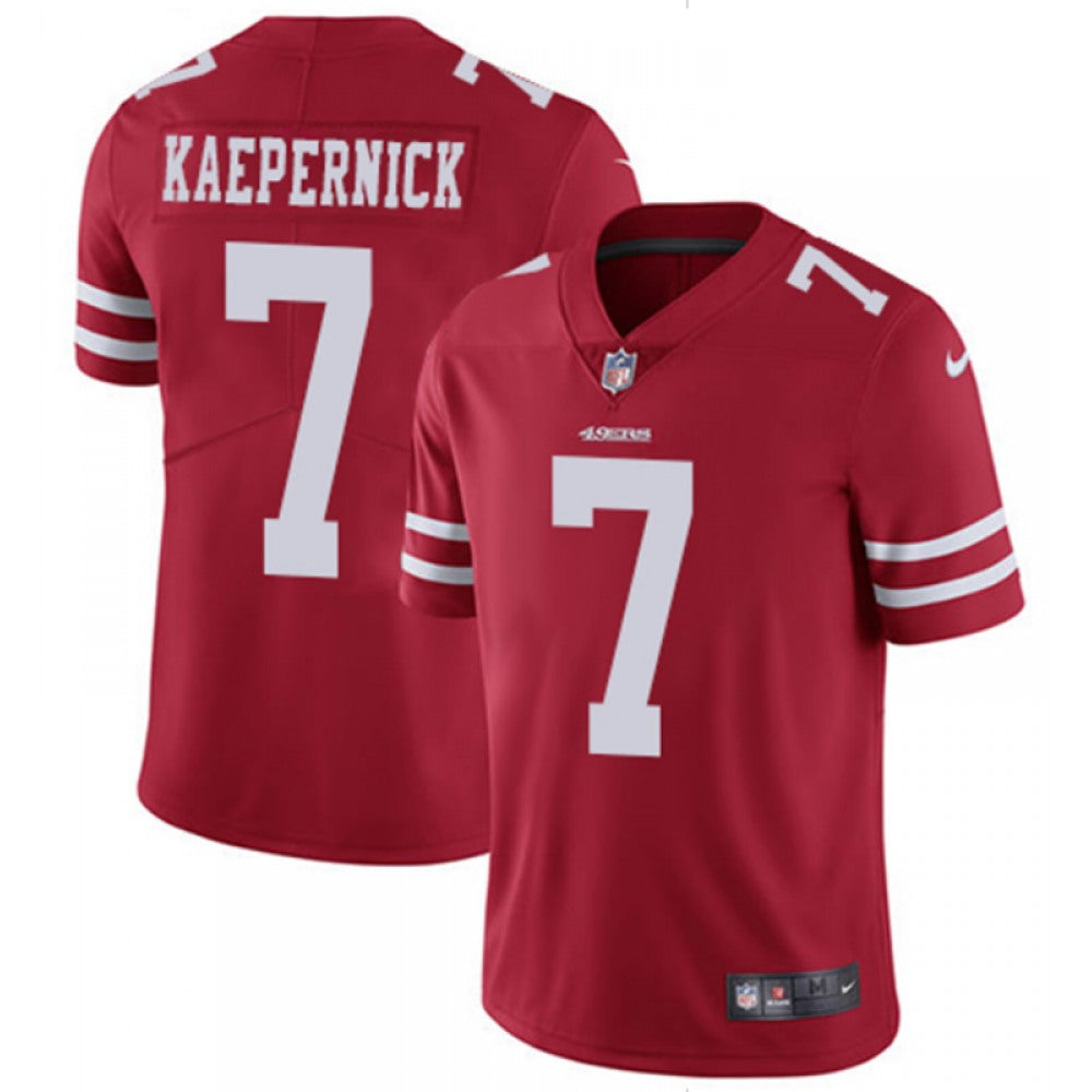 Men's San Francisco 49ers #7 Colin Kaepernick Red 2018 Vapor Untouchable Limited NFL Stitched Jersey 