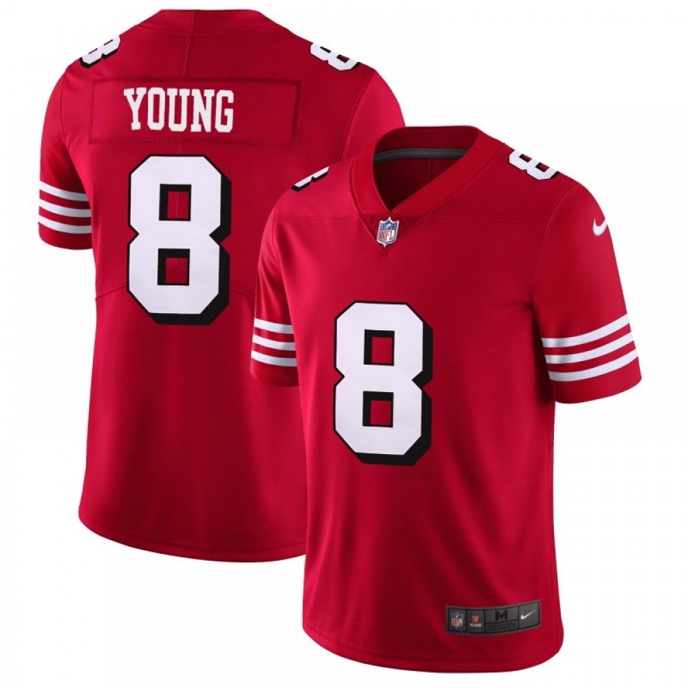 Men's NFL San Francisco 49ers #8 Steve Young Red 2018 Rush Vapor Untouchable Limited Stitched NFL Jersey 