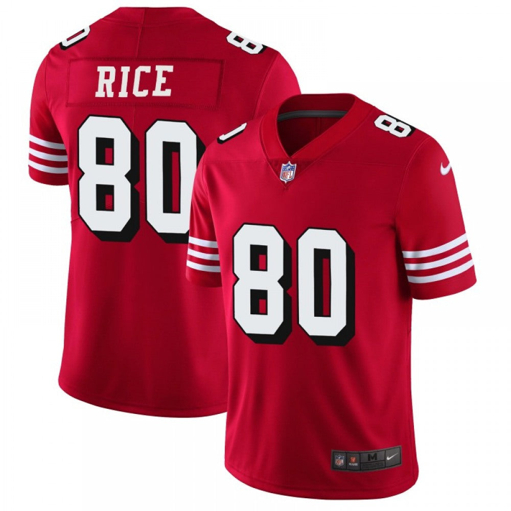 Men's NFL San Francisco 49ers #80 Jerry Rice Red 2018 Rush Vapor Untouchable Limited Stitched NFL Jersey 
