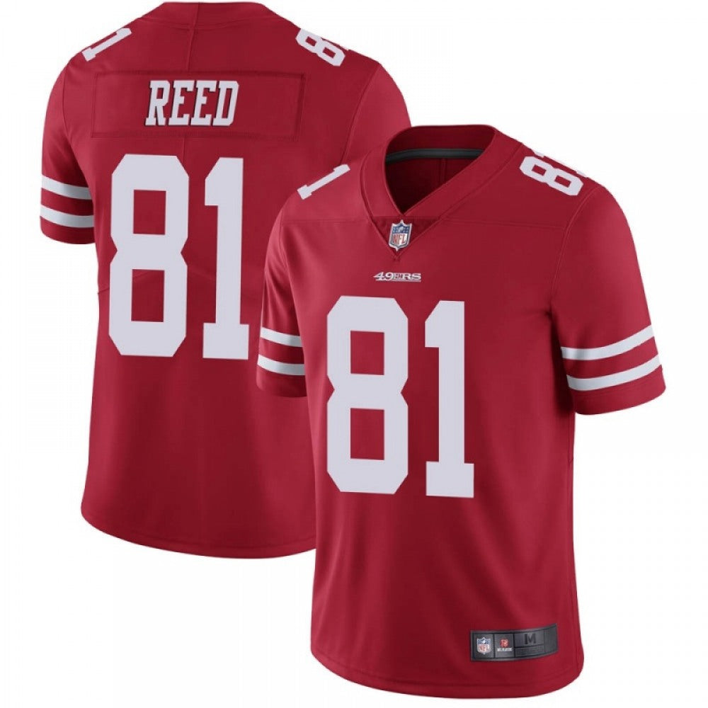 Men's San Francisco 49ers #81 Jordan Reed Red Vapor Untouchable Limited Stitched Jersey 