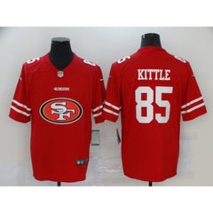 Men's San Francisco 49ers #85 George Kittle Red 2020 Team Big Logo Limited Stitched Jersey 