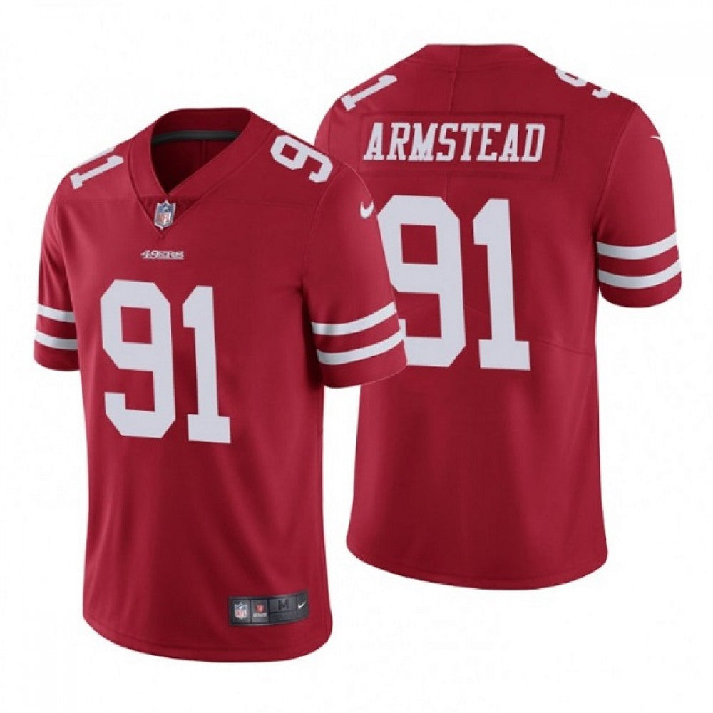 Men's San Francisco 49ers #91 Arik Armstead Red Vapor Untouchable Limited Stitched Jersey 