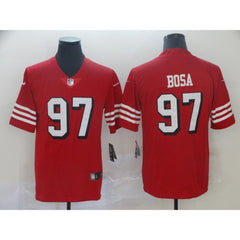 Men's San Francisco 49ers #97 Nick Bosa New Red Color Rush Limited Stitched NFL Jersey 