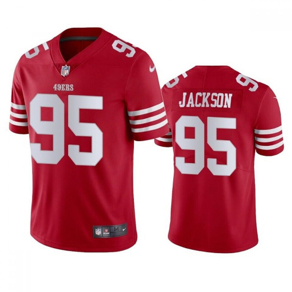 Men's San Francisco 49ers #95 Drake Jackson 2022 Red Vapor Untouchable Stitched Football Jersey 
