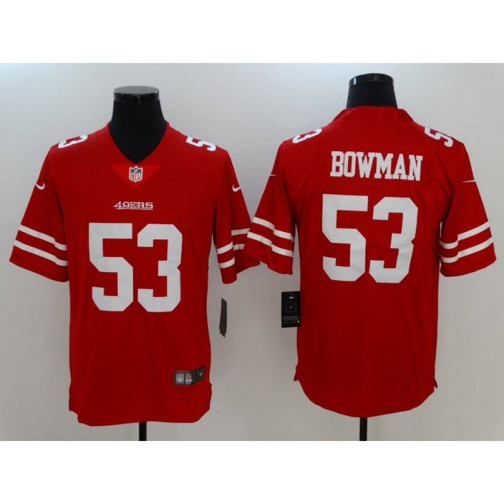 Men's San Francisco 49ers #53 NaVorro Bowman Scarlet Vapor Untouchable Limited Stitched NFL Jersey 