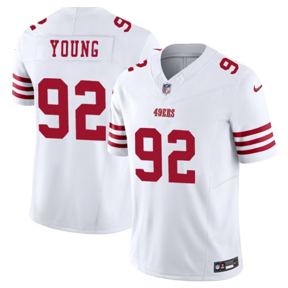 Men's San Francisco 49ers #92 Chase Young White 2023 F.U.S.E. Stitched Football Jersey 