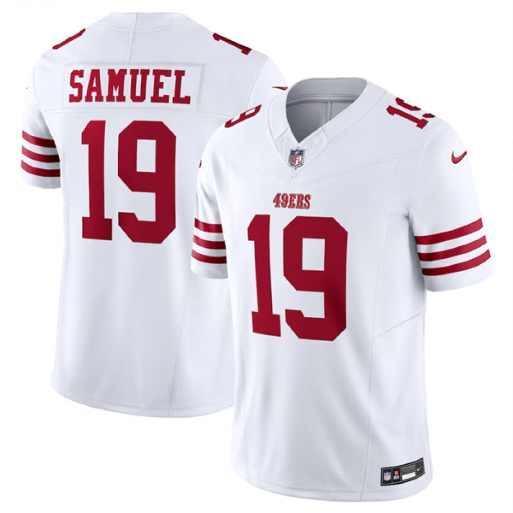 Men's San Francisco 49ers #19 Deebo Samuel White 2023 F.U.S.E. Vapor Untouchable Limited Stitched Football Jersey 