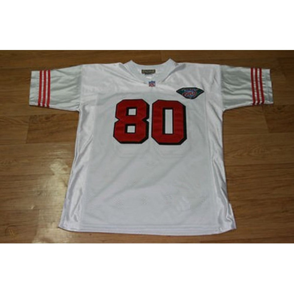Men's San Francisco 49ers #80 Jerry Rice White Stitched Jersey 