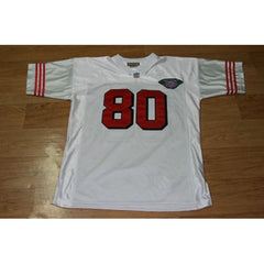Men's San Francisco 49ers #80 Jerry Rice White Stitched Jersey 