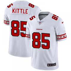 Men's San Francisco 49ers #85 George Kittle White 2019 Team Logo Cool Edition Stitched NFL Jersey 