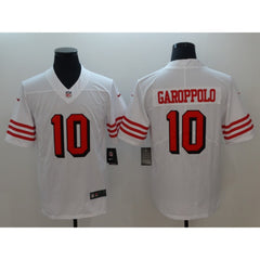Men's San Francisco 49ers #10 Jimmy Garoppolo White Color Rush Vapor Untouchable Limited Stitched NFL Jersey 