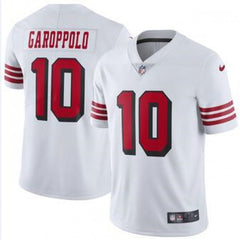 Men's San Francisco 49ers #10 Jimmy Garoppolo White Color Rush Vapor Untouchable Limited Stitched NFL Jersey 