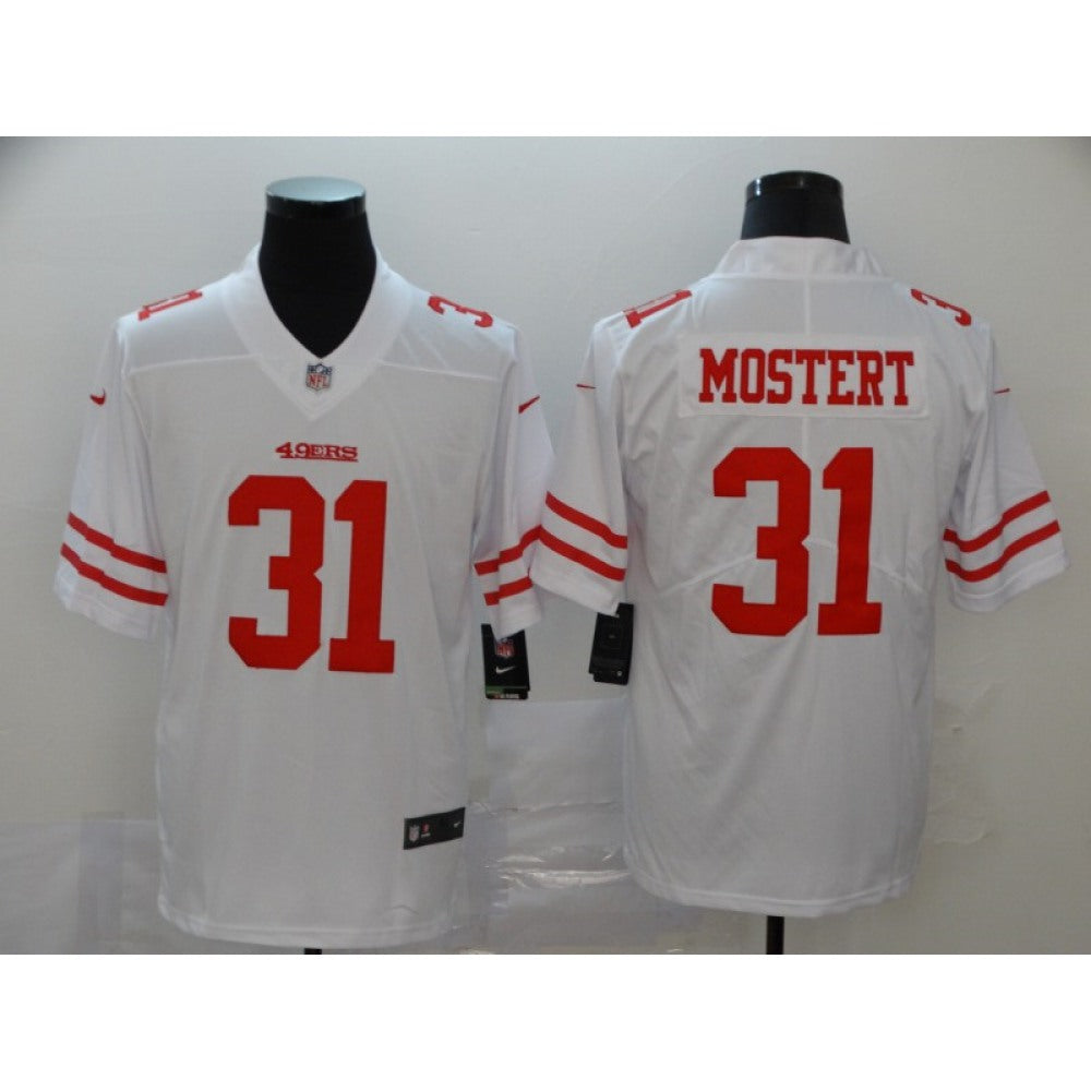 Men's San Francisco 49ers #31 Raheem Mostert White Vapor Untouchable Limited Stitched NFL Jersey 