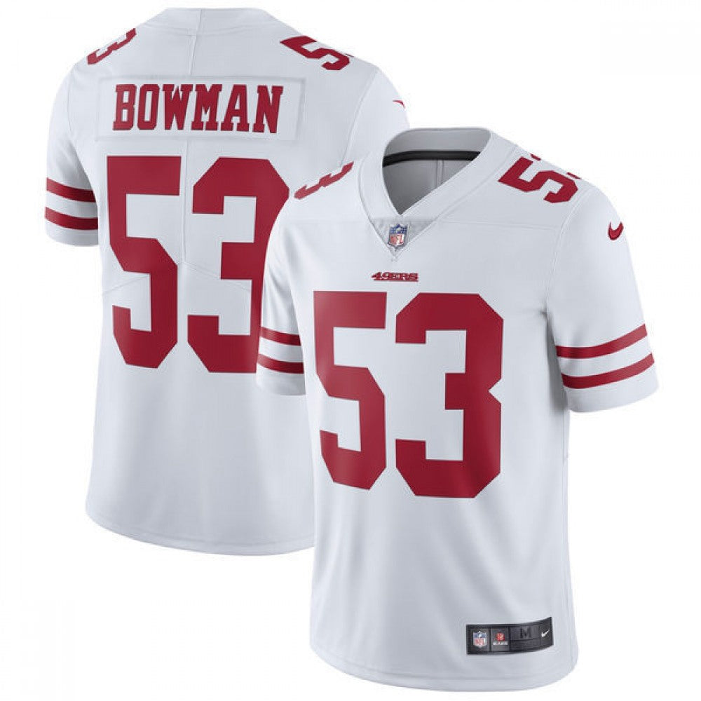 Men's San Francisco 49ers #53 NaVorro Bowman White Vapor Untouchable Limited Stitched NFL Jersey 