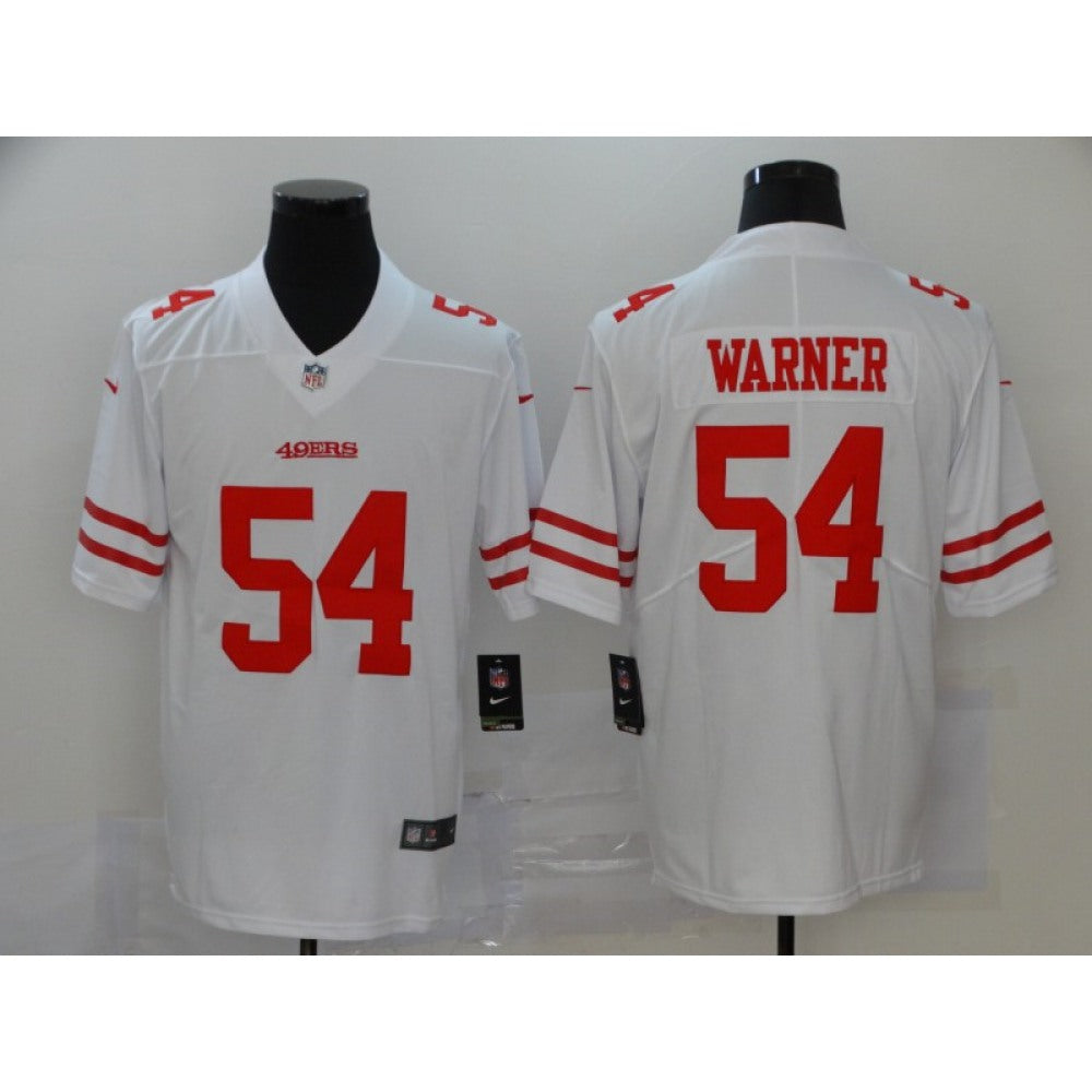 Men's San Francisco 49ers #54 Fred Warner White Vapor Untouchable Limited Stitched Jersey 