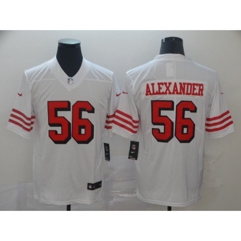 Men's San Francisco 49ers #56 Kwon Alexander 2019 White Vapor Untouchable Limited Stitched NFL Jersey 