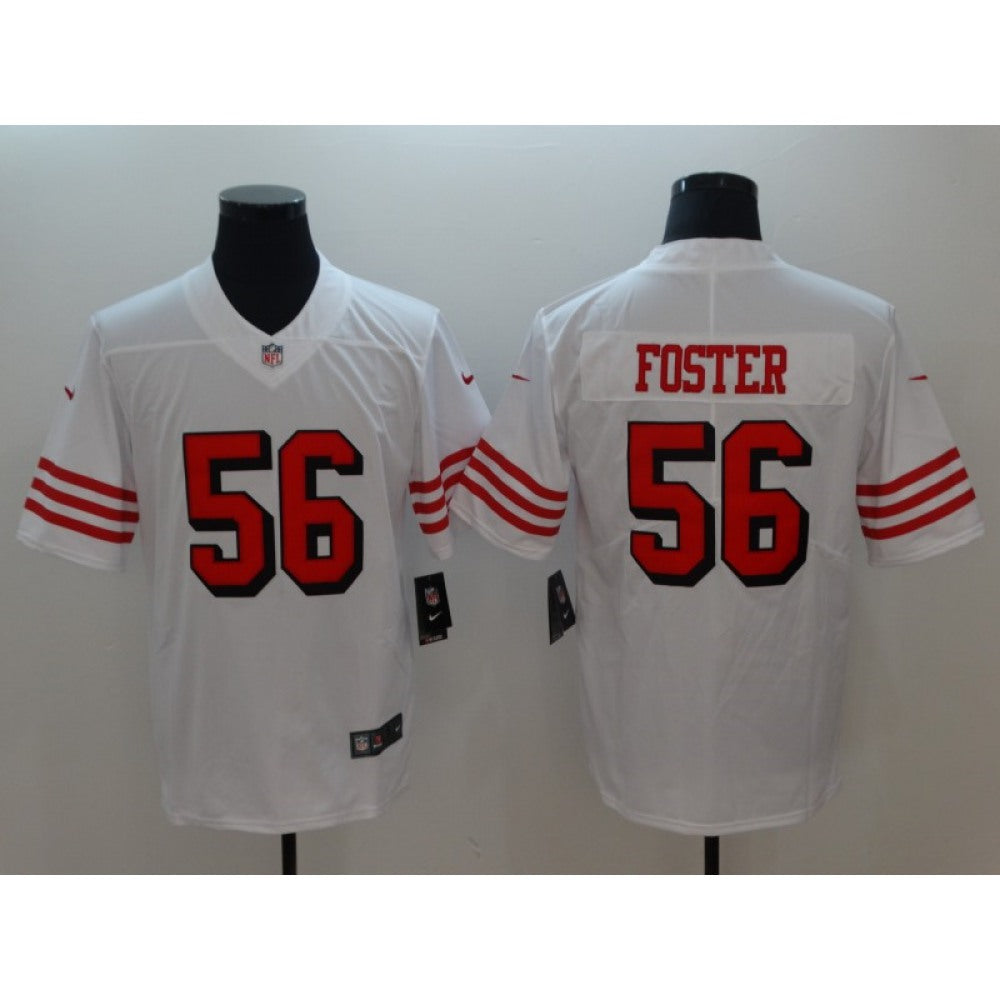 Men's NFL San Francisco 49ers #56 Reuben Foster White Untouchable Limited Stitched Jersey 
