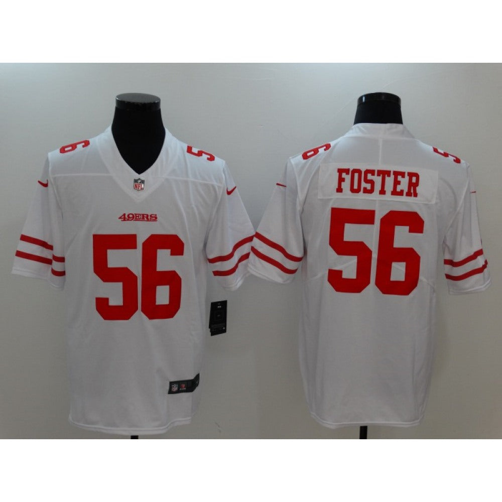 Men's San Francisco 49ers #56 Reuben Foster White Vapor Untouchable Player Limited Jersey 