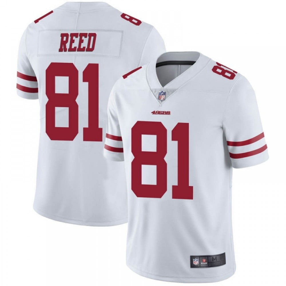 Men's San Francisco 49ers #81 Jordan Reed White Vapor Untouchable Limited Stitched Jersey 