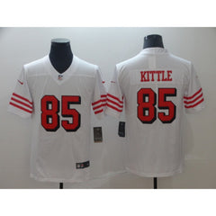Men's San Francisco 49ers #85 George Kittle New White Vapor Untouchable Limited Stitched NFL Jersey 