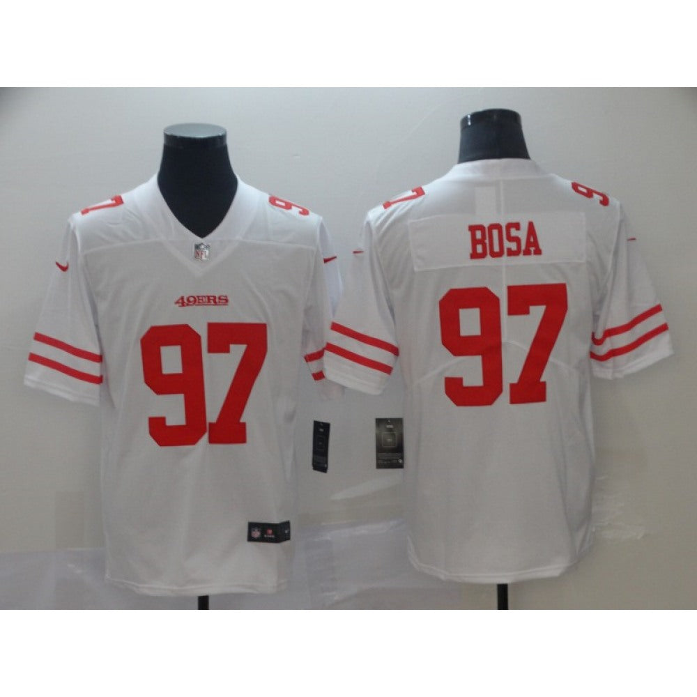 Men's San Francisco 49ers #97 Nick Bosa White Vapor Untouchable Limited Stitched NFL Jersey 