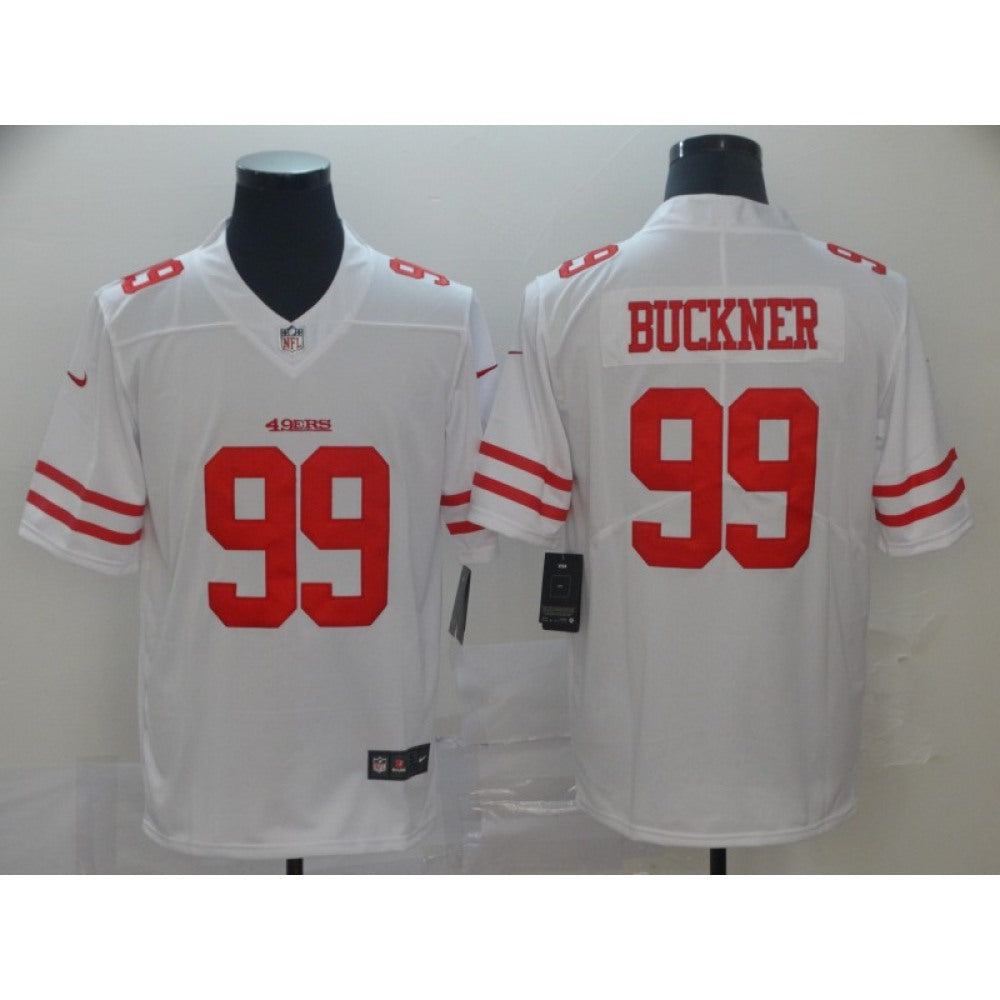 Men's San Francisco 49ers #99 DeForest Buckner White Vapor Untouchable Limited Stitched NFL Jersey 
