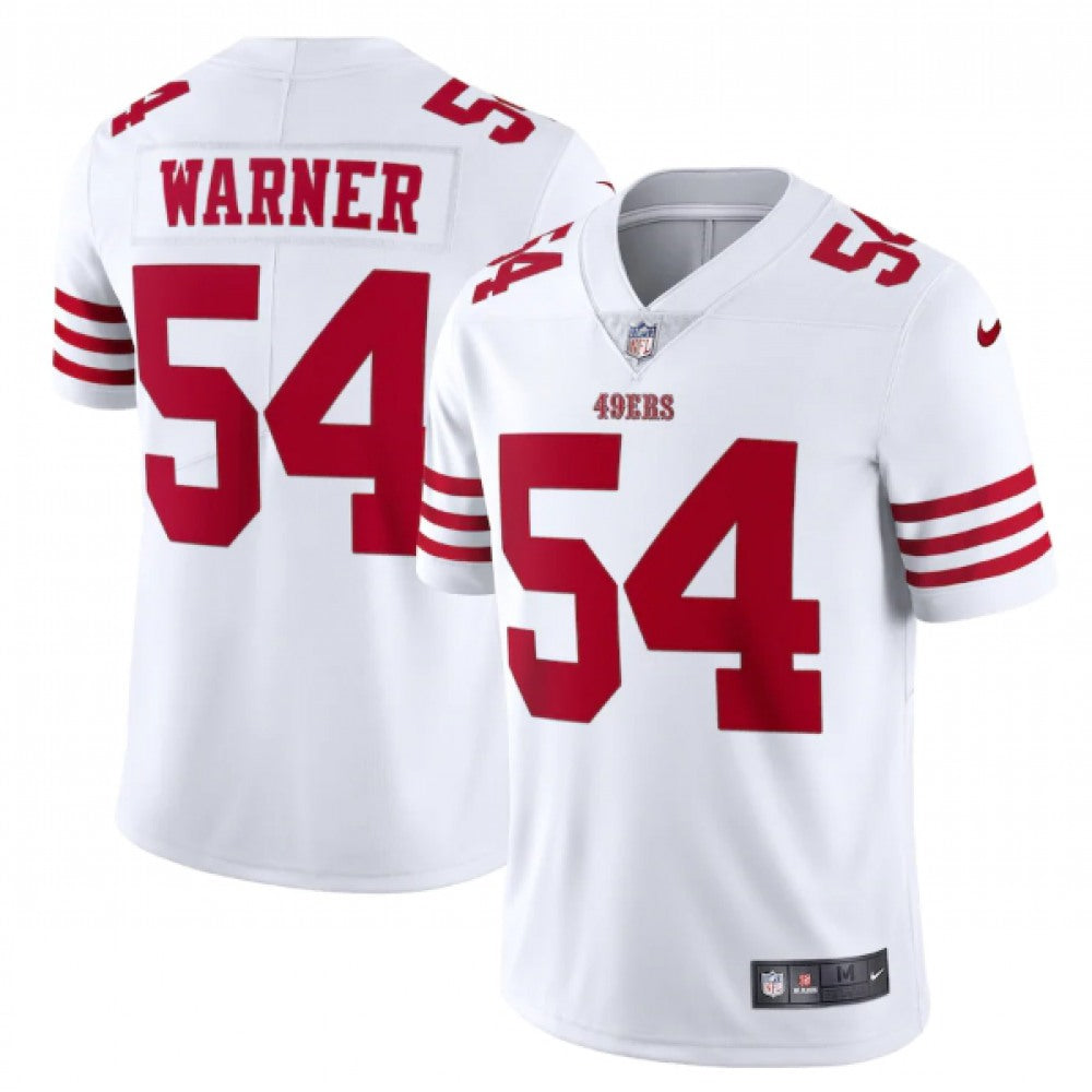 Men's San Francisco 49ers #54 Fred Warner 2022 New White Vapor Untouchable Stitched Jersey 