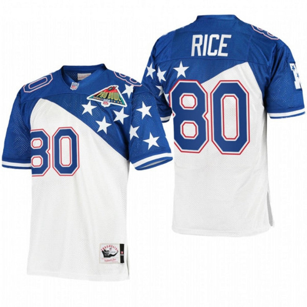 Men's San Francisco 49ers #80 Jerry Rice 1994 Pro Bowl Stitched Jersey 